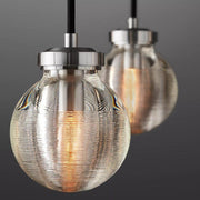 Pearl Linear Rectangle Glass Chandelier, Modern Linear Lamp for Living room