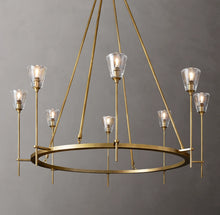 Load image into Gallery viewer, Torche Round Chandelier 46&quot;, Modern chandelier living room
