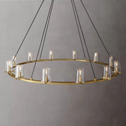 Pauillac Round Chandelier Glass 60'' for Living Room