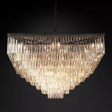 Load image into Gallery viewer, Clavel Crystal Square Chandelier Light Fixtures for Dinning Table
