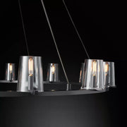 Pauillac Round Chandelier Glass 60'' for Living Room