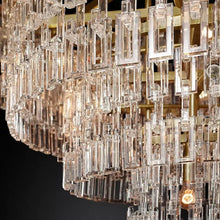 Load image into Gallery viewer, Marignans Tiered Round Glass Chandelier Light