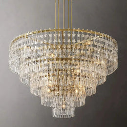 Marignans Tiered Round Crystal Chandelier Light