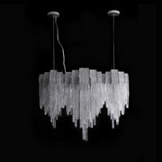 Alana Aluminum Chain Tassel Long Branch Chandelier Light  35