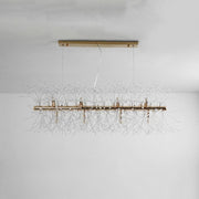 Glenn Modern Golden Crystal Long chandelier Diameter 28 Inch 35 Inch