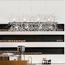 Load image into Gallery viewer, Glenn Modern Golden Crystal Long chandelier Diameter 28 Inch 35 Inch
