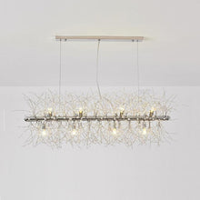 Load image into Gallery viewer, Glenn Modern Golden Crystal Long chandelier Diameter 28 Inch 35 Inch
