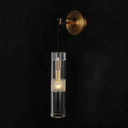 Postmodern glass crystal tube brass Wall Sconce 14