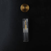 Postmodern glass crystal tube brass Wall Sconce 14