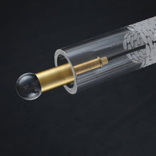 Load image into Gallery viewer, Postmodern glass crystal tube brass Wall Sconce 14&quot;
