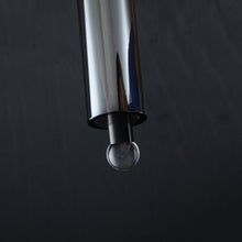 Load image into Gallery viewer, Smoky Gray Crystal Tube Pendant Light Height 16.5&quot;
