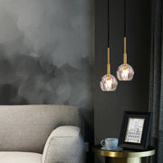 Single Crystal Ball Pendant Mini Lighting