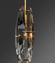 Modern Faceted Crystal Pendant Ligh