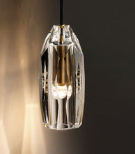 Load image into Gallery viewer, Modern Faceted Crystal Pendant Wall Sconce
