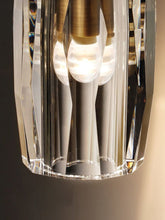 Load image into Gallery viewer, Modern Faceted Crystal Pendant Wall Sconce
