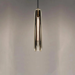 Modern Smoky/Clear Crystal Pendant Lights for Kitchen Island