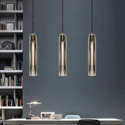 Modern Smoky/Clear Crystal Pendant Lights for Kitchen Island