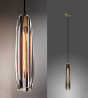 Modern Smoky/Clear Crystal Pendant Lights for Kitchen Island