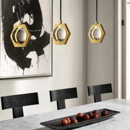 Éclatant Planet Grand Pendant 7″W, Modern Pendant Light Kitchen Island - Ulamps