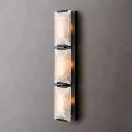 Harlowe Translucent Modern Calcite Triple Wall Sconce