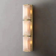 Harlowe Translucent Modern Calcite Triple Wall Sconce